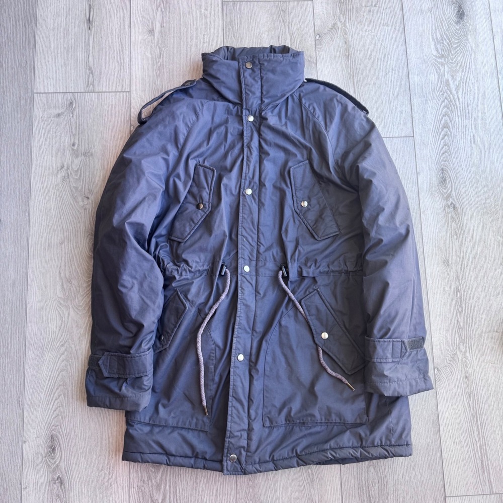 Vintage 90s High Sierra by Mervyns Gray Quilted Parka Jacket Mens Large